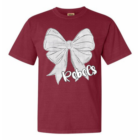Rebels Gingham Bow Tee