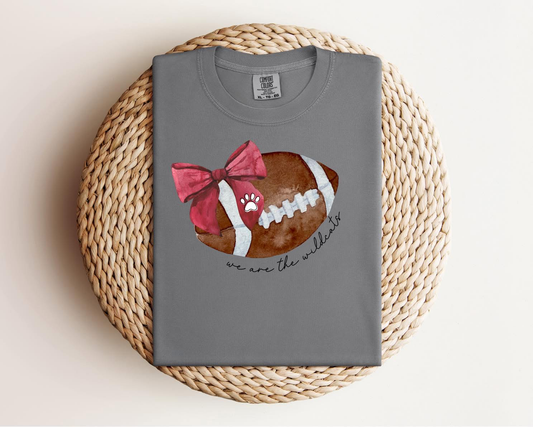 Wildcats Football Bow Tee