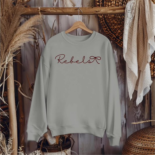 Rebels Script Bow Sweatshirt