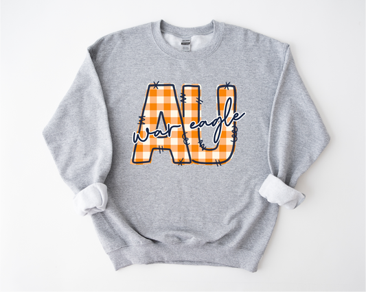 Auburn University Gingham Sweatshirt
