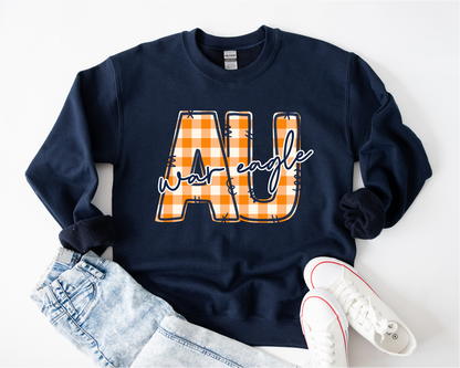 Auburn University Gingham Sweatshirt