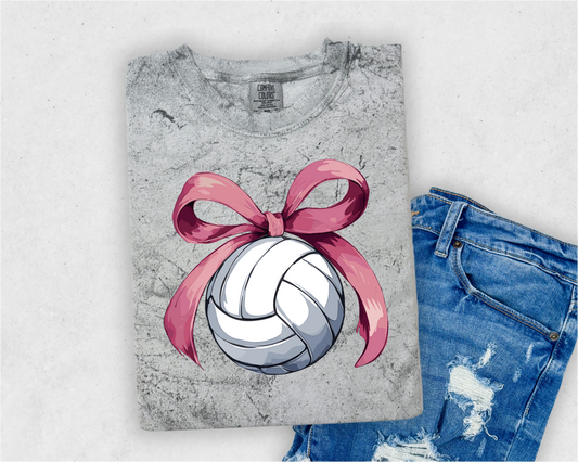 Volleyball Bow Color Blast Tee