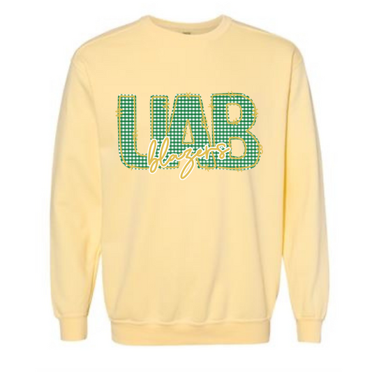 UAB “Blazers” Gingham Sweatshirt