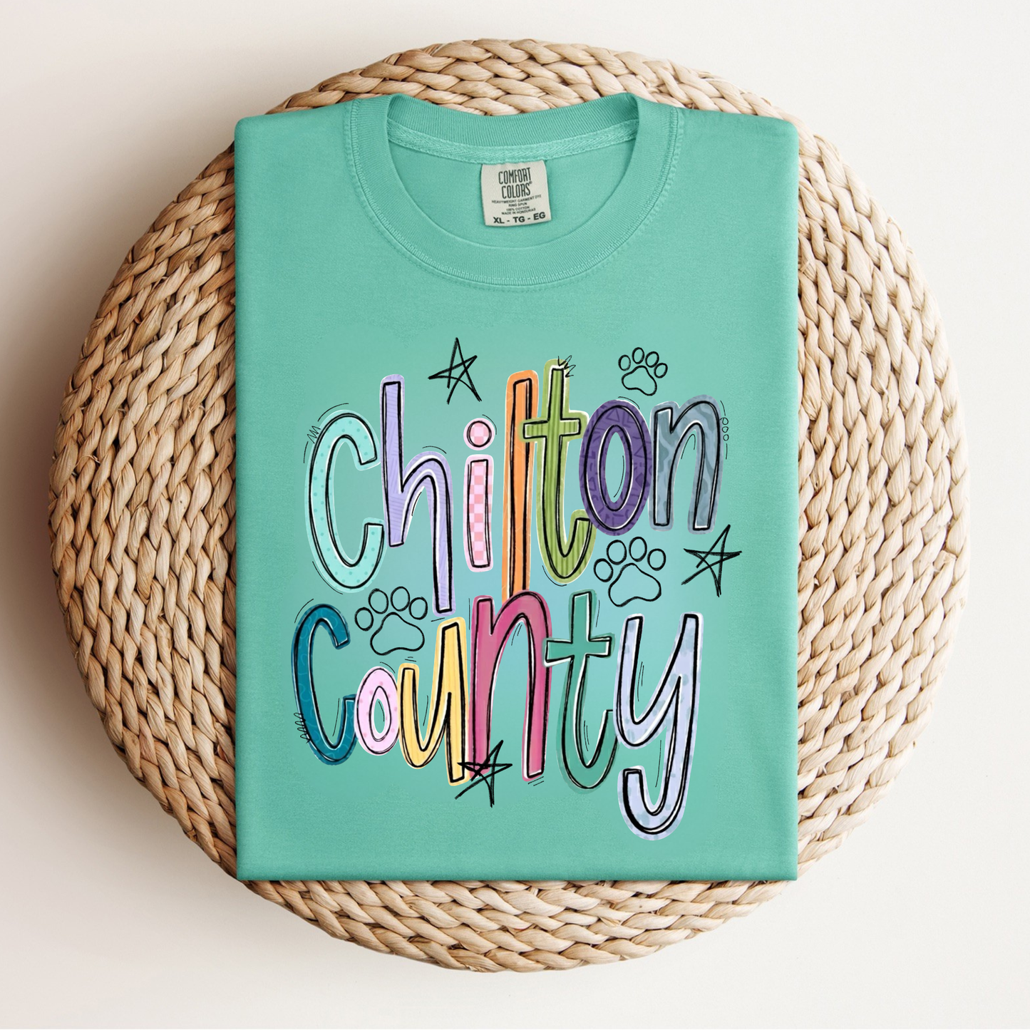 Chilton County Star Tee