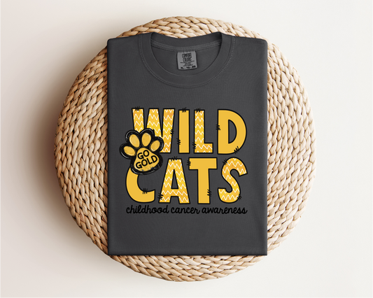 “Wildcats Go Gold” Pepper Tee