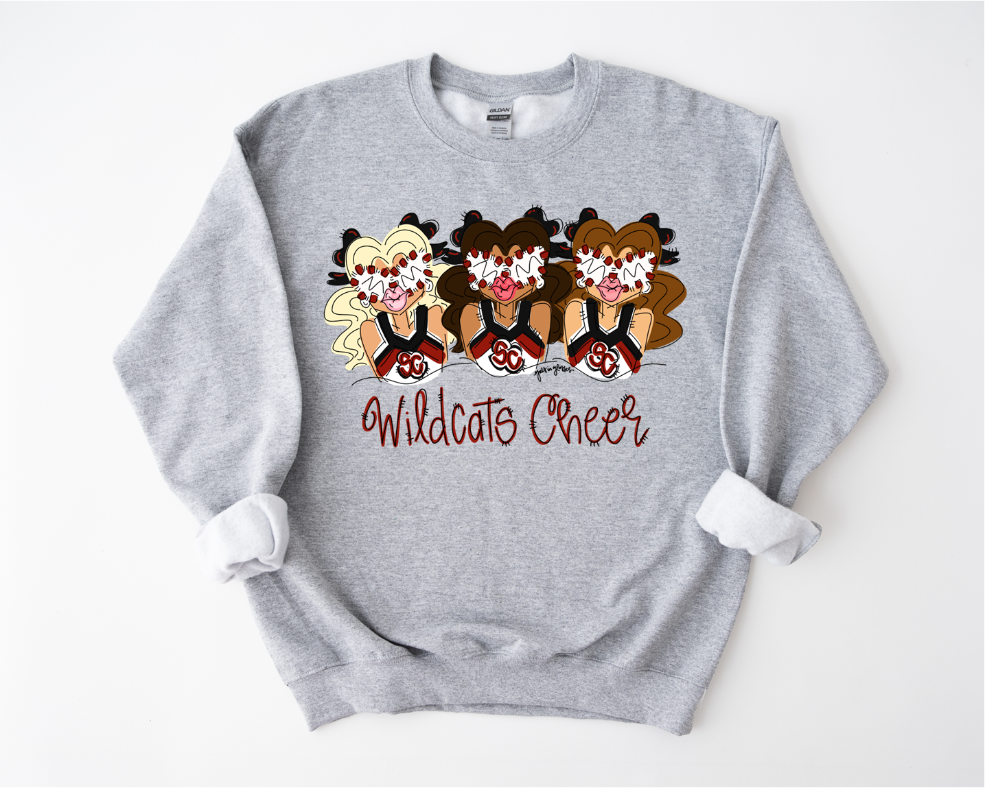“Wildcats Cheer" Gals Sweatshirt