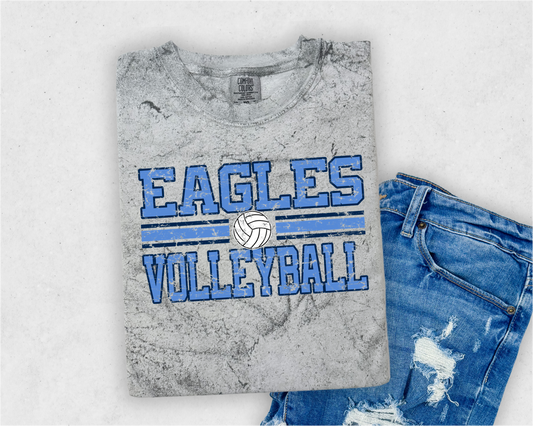 Eagles Volleyball Color Blast Grunge Tee