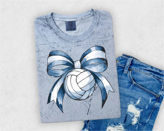 Volleyball Bow Color Blast Tee