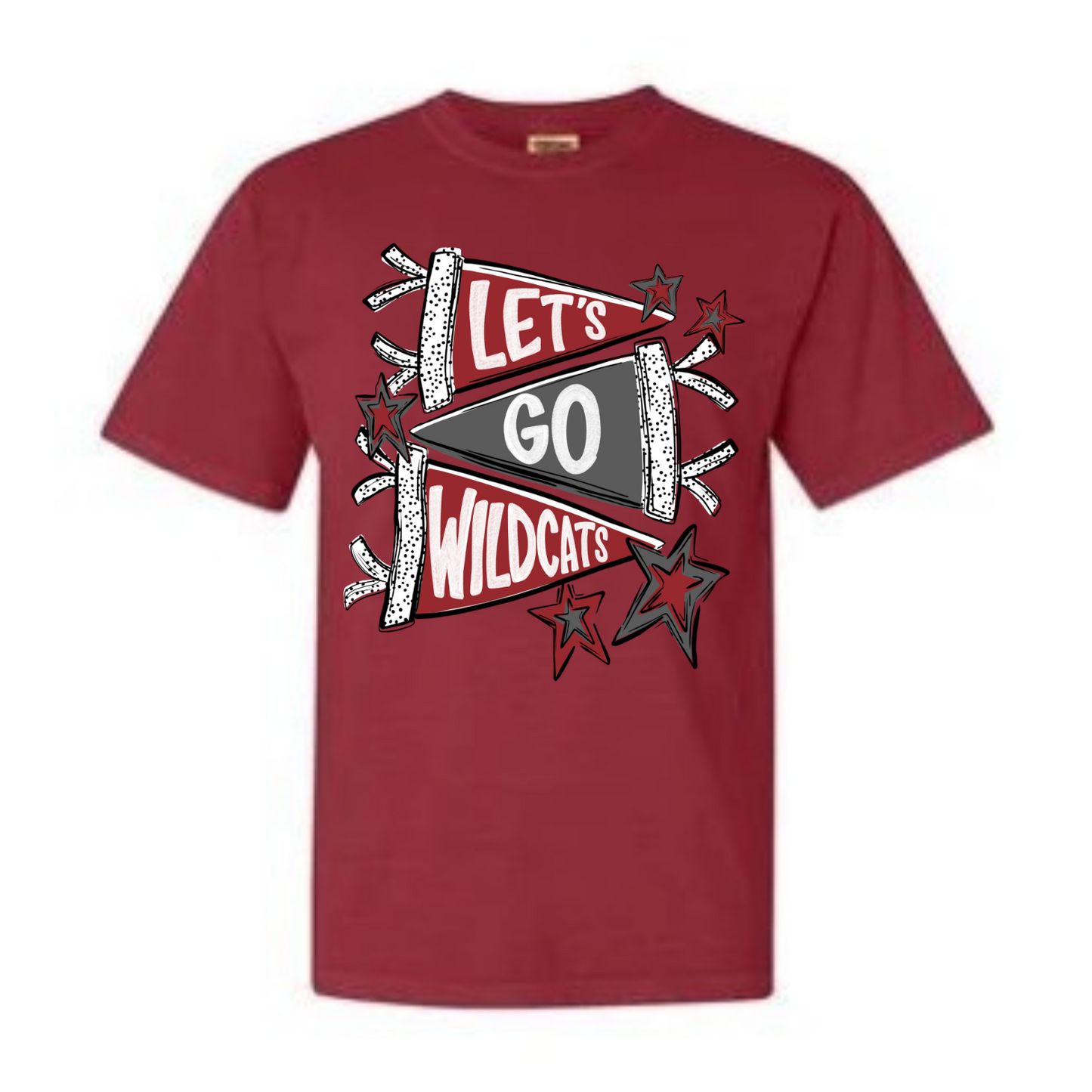 “Let’s Go Wildcats” Pennant Tee