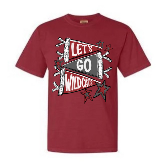 “Let’s Go Wildcats” Pennant Tee