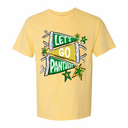“Let’s Go Panthers” Pennant Tee