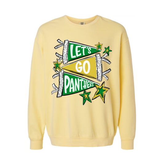 “Let’s Go Panthers” Pennant Sweatshirt