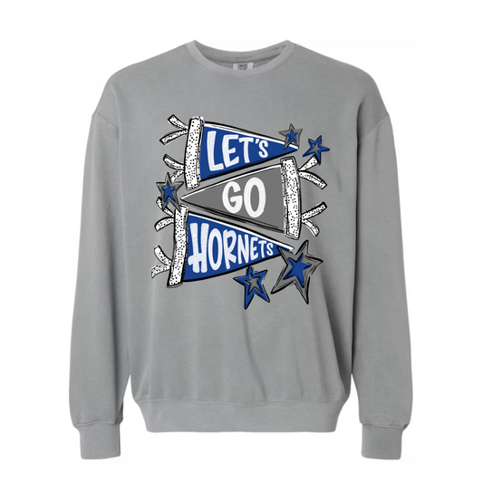 “Let’s Go Hornets” Pennant Sweatshirt
