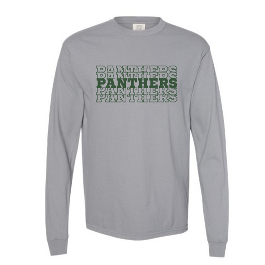 Panthers Stacked Long Sleeve Tee