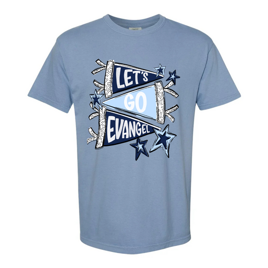 “Let’s Go Evangel” Pennant Tee