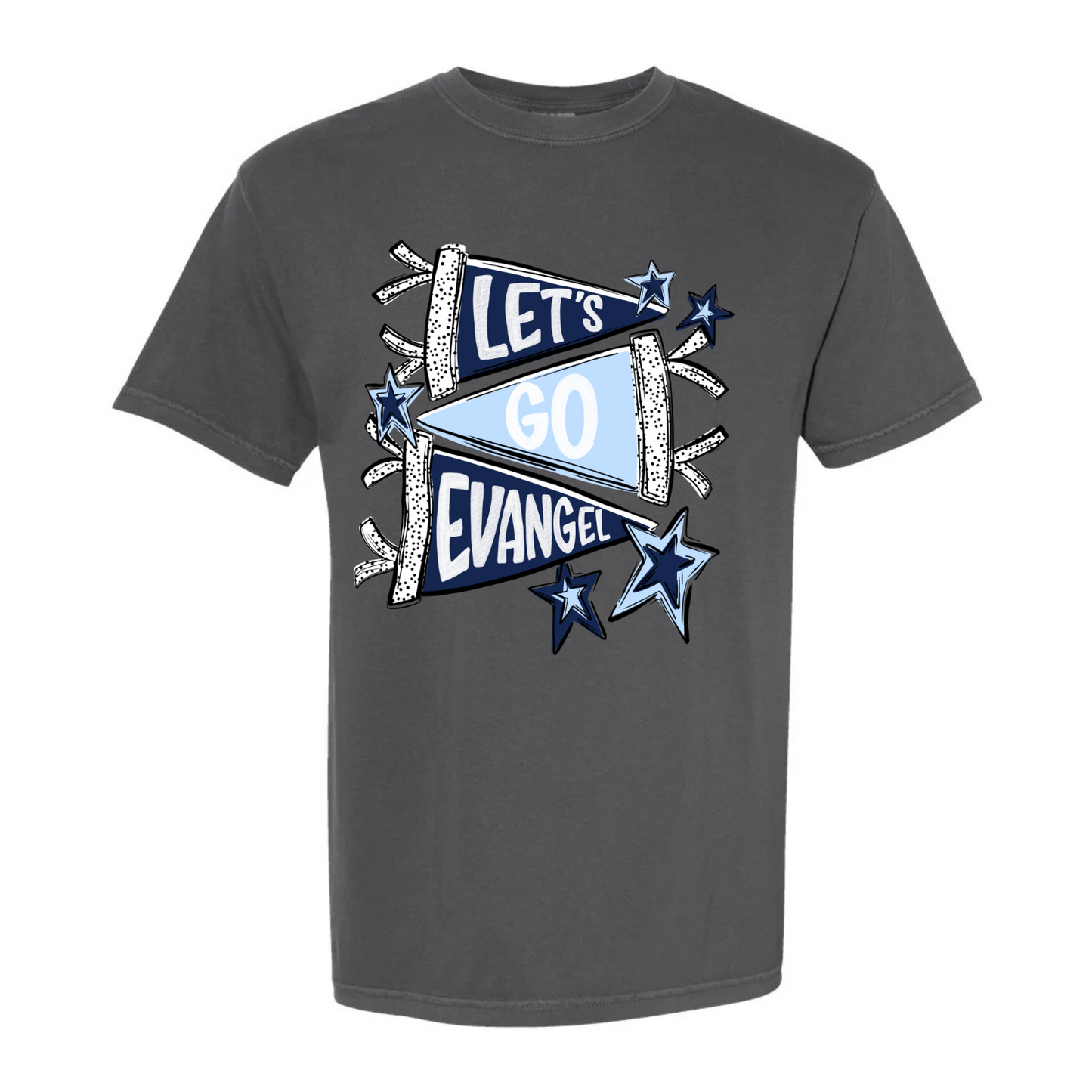 “Let’s Go Evangel” Pennant Tee