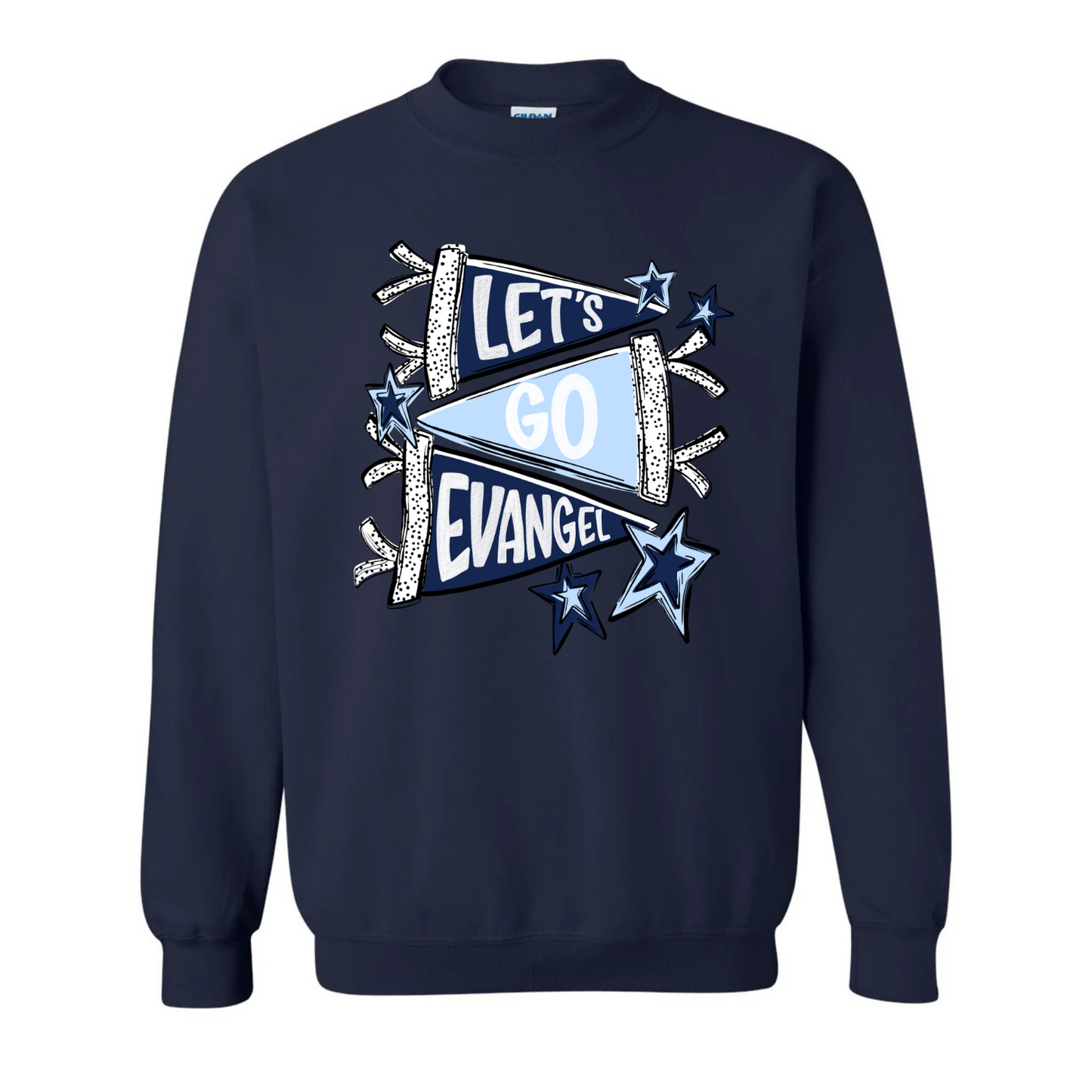 “Let’s Go Evangel” Pennant Sweatshirt