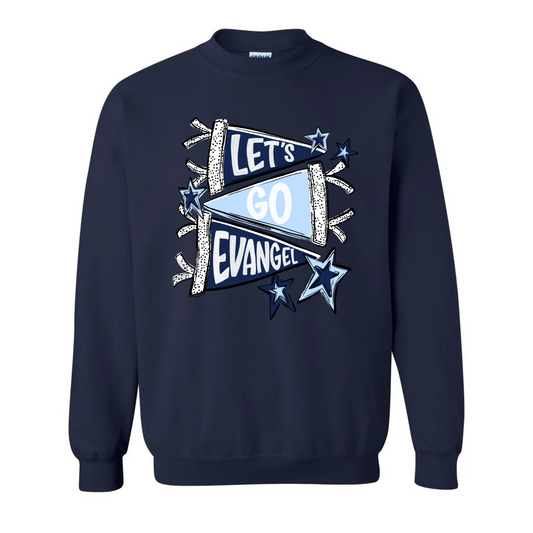 “Let’s Go Evangel” Pennant Sweatshirt