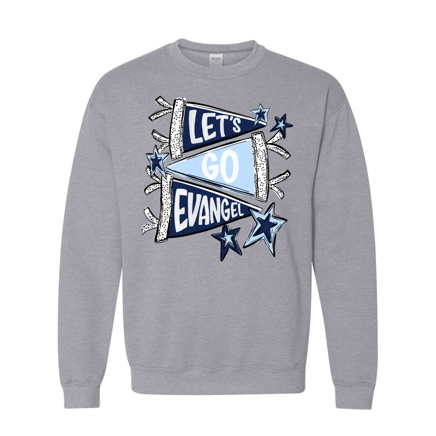 “Let’s Go Evangel” Pennant Sweatshirt
