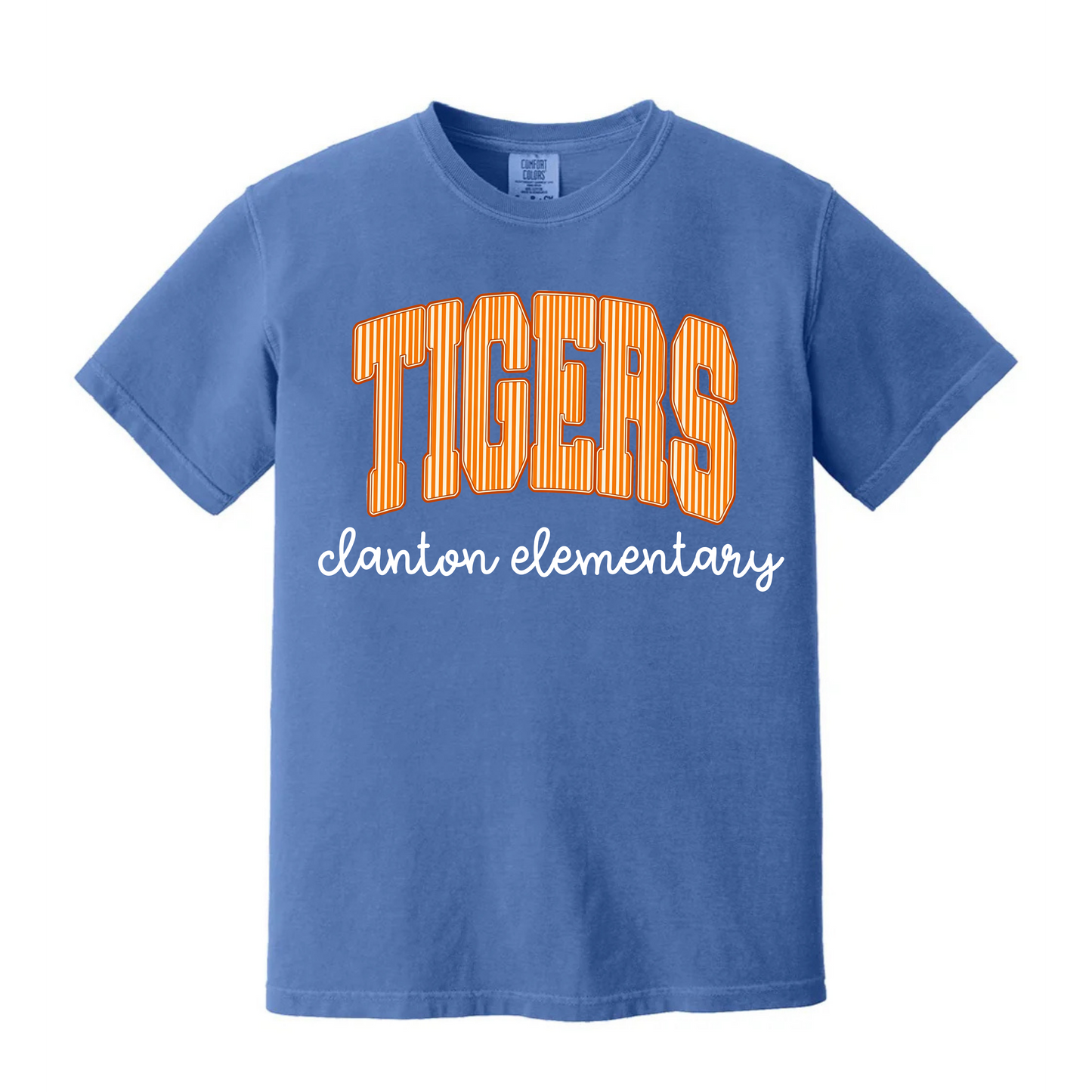 Striped Mascot/School Tee