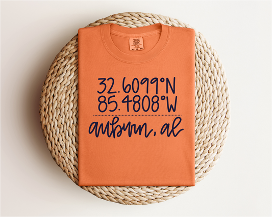 Auburn Coordinates Tee