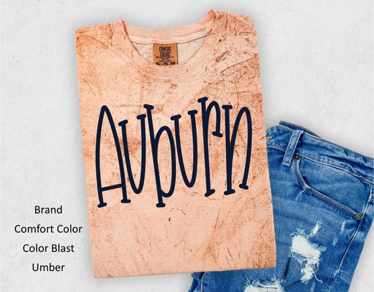 Auburn Color Blast Tee