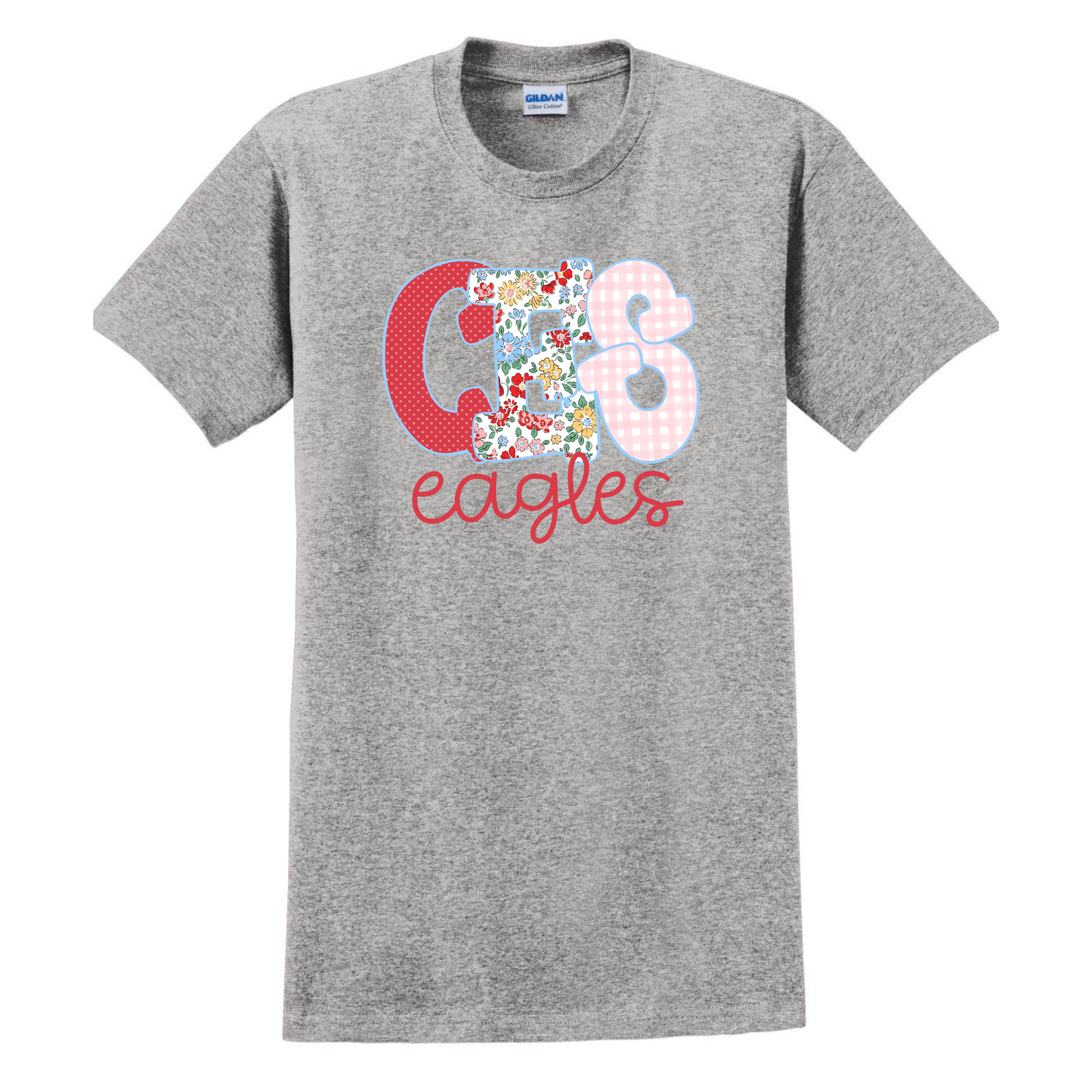 Custom School Initial + Mascot Tee