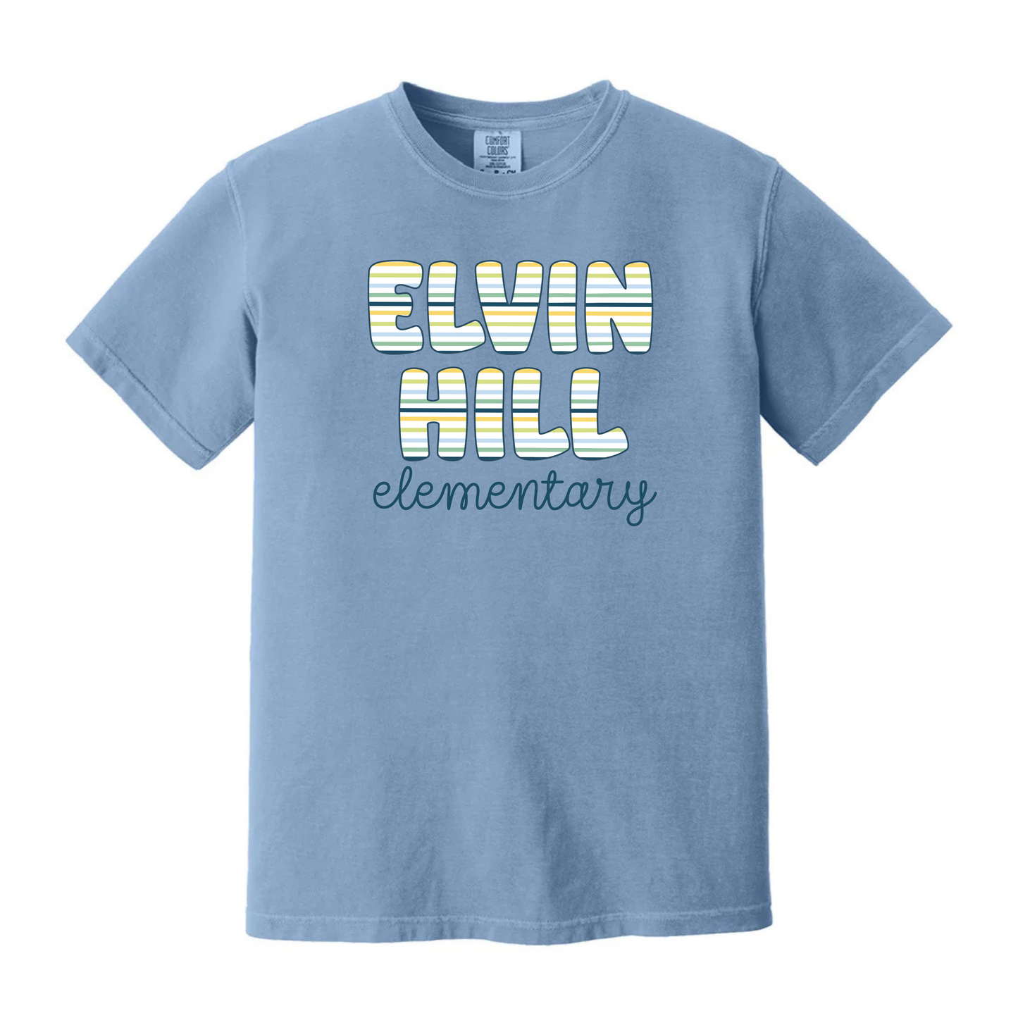 Striped School name Tee - Boy Version