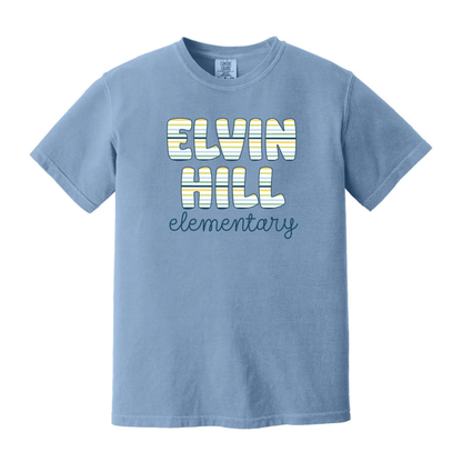 Striped School name Tee - Boy Version