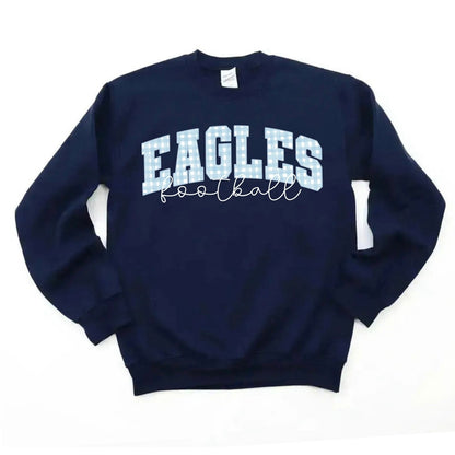 Gingham Football Sweatshirt