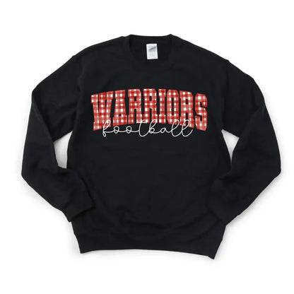Gingham Football Sweatshirt