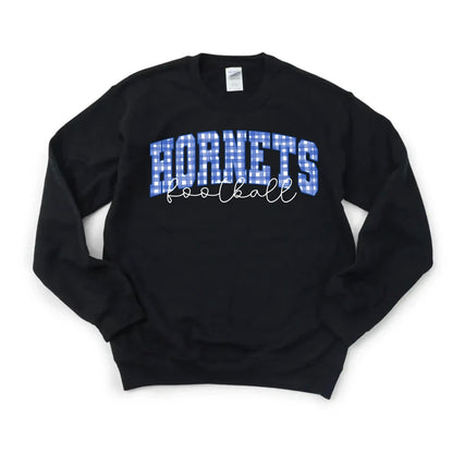 Gingham Football Sweatshirt