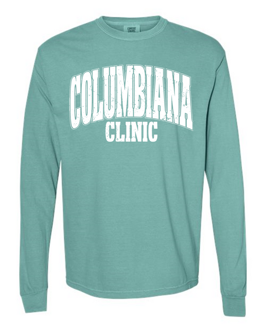 "Columbiana Clinic" Varsity Long Sleeve Tee