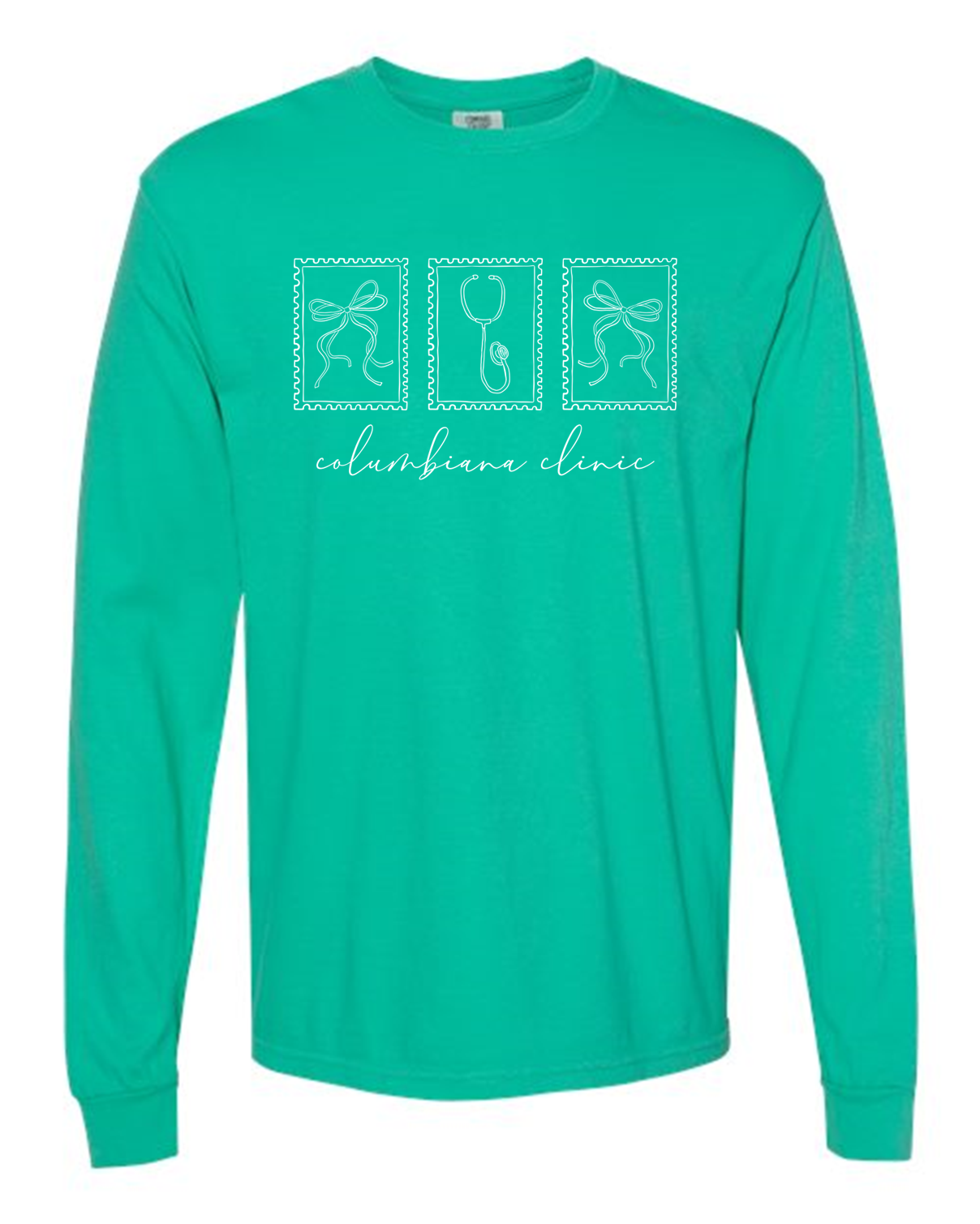 "Columbiana Clinic" Stamp Long Sleeve Tee