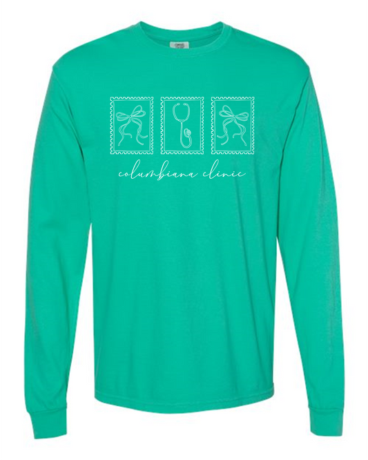 "Columbiana Clinic" Stamp Long Sleeve Tee
