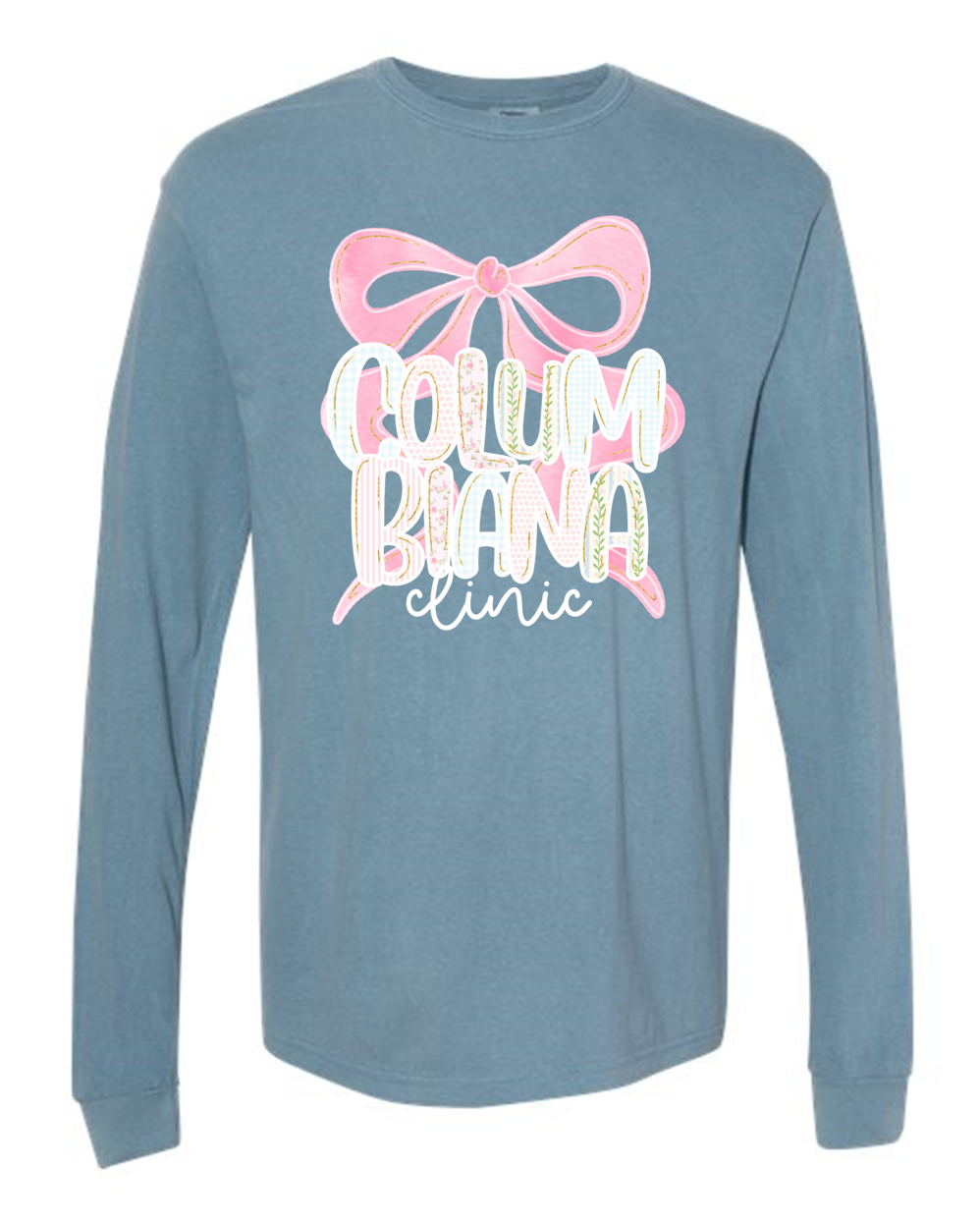 "Columbiana Clinic" Coquette Long Sleeve Tee