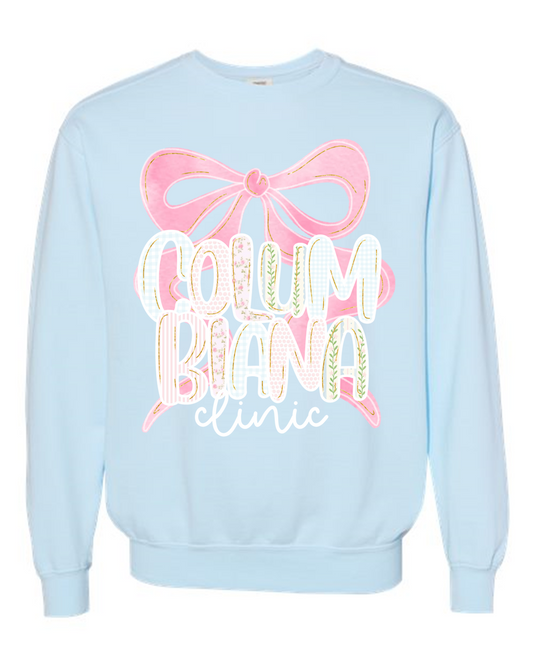 "Columbiana Clinic" Coquette Sweatshirt