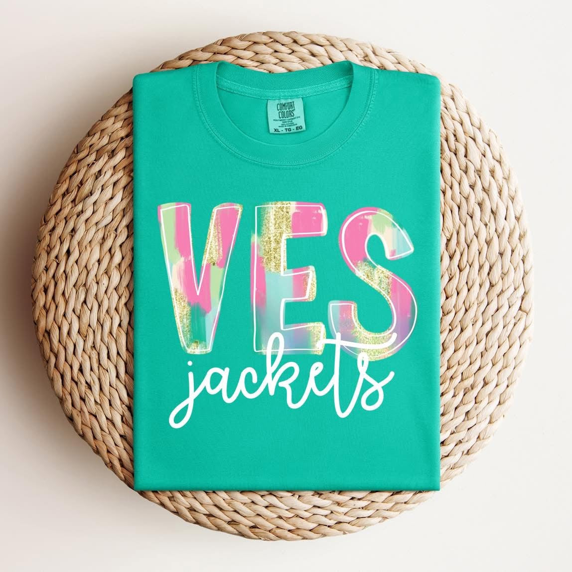 Watercolor "VES Jackets" Tee