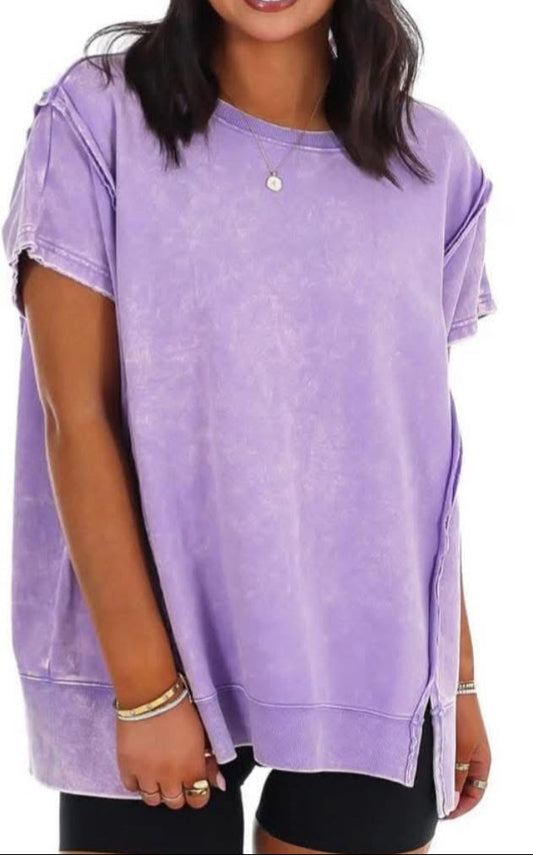 Zenana Dusty Purple Top