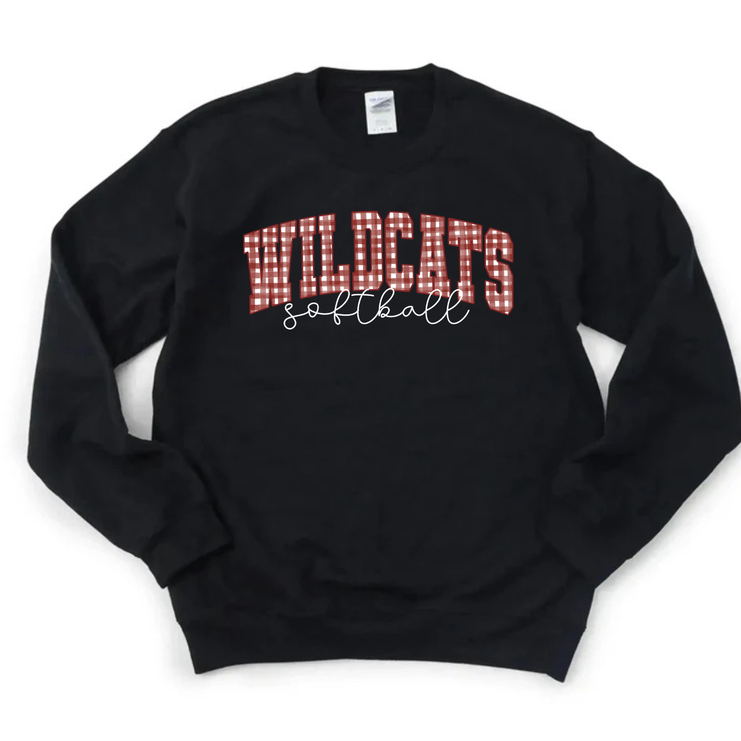 Wildcats Softball Gingham Sweatshirt