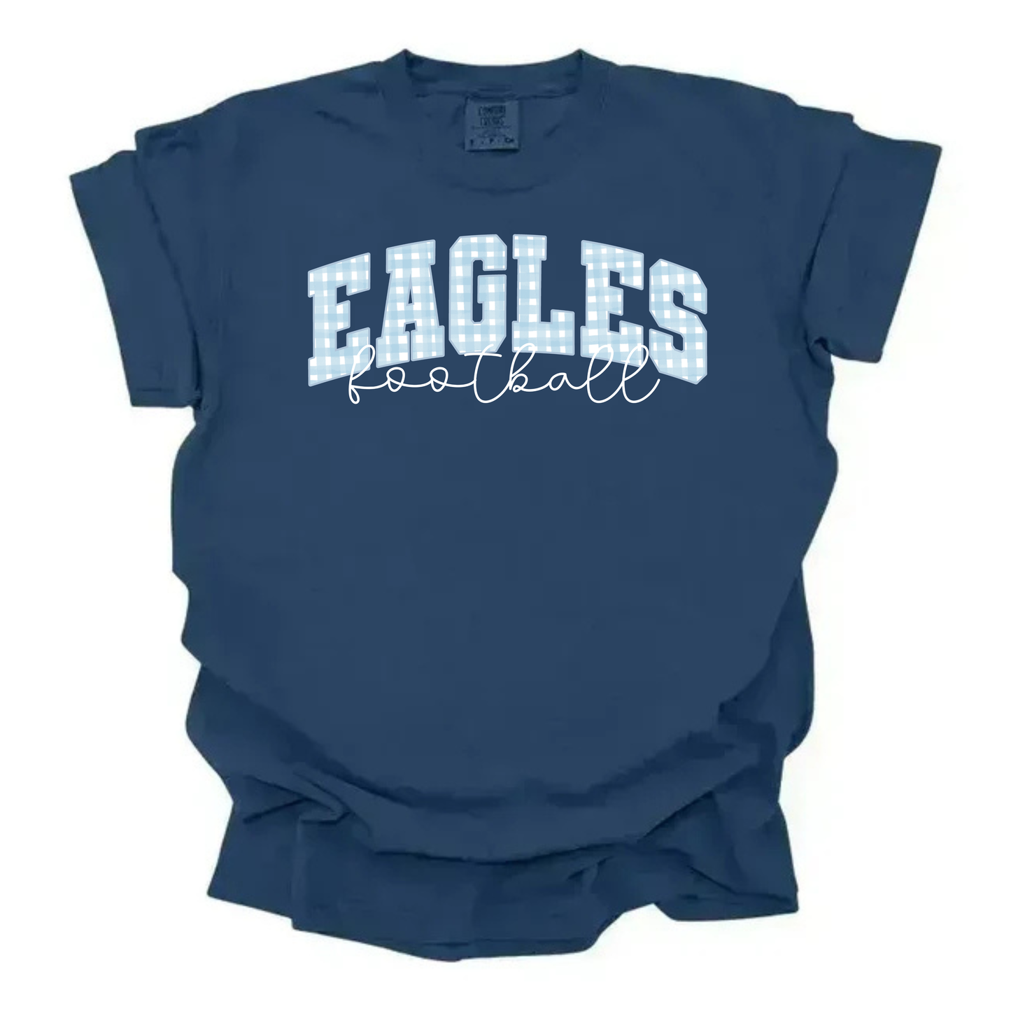 Custom Gingham Football Tee