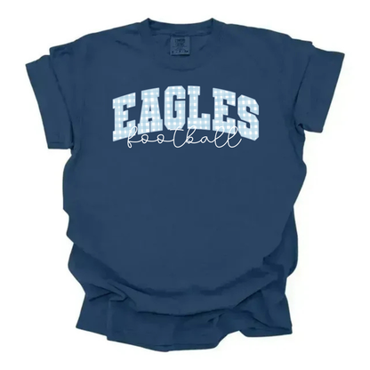 Custom Gingham Football Tee