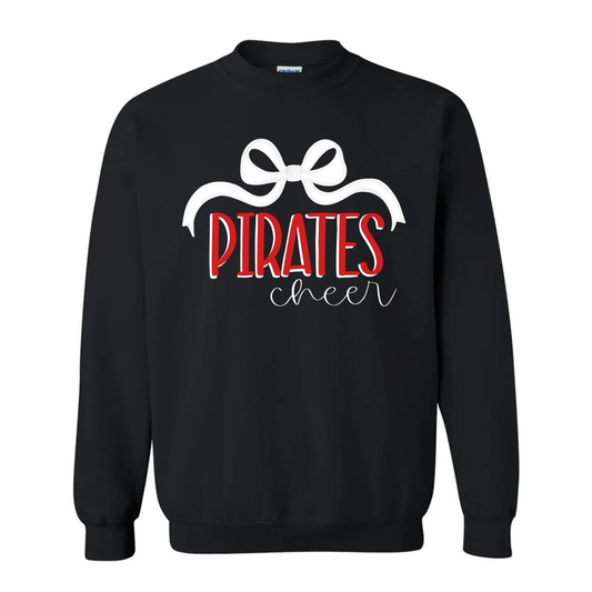 Pirates Cheer Bow Sweatshirt