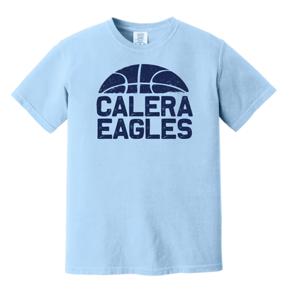 Calera Eagles Grunge Basketball Tee