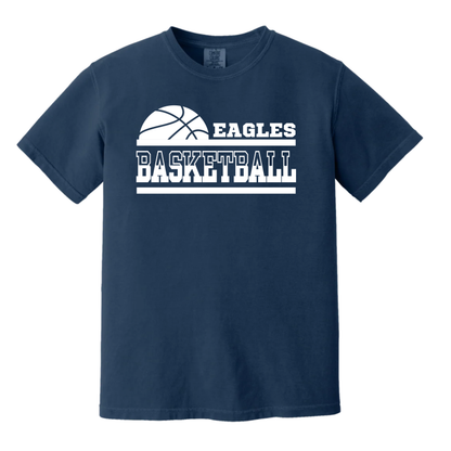 Eagles Basketball Stacked Tee
