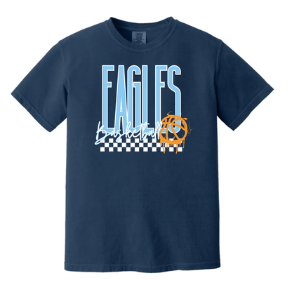 Eagles Basketball Checked Tee