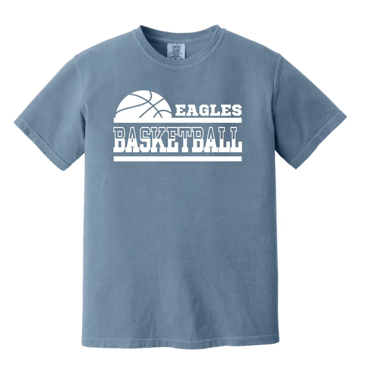 Eagles Basketball Stacked Tee