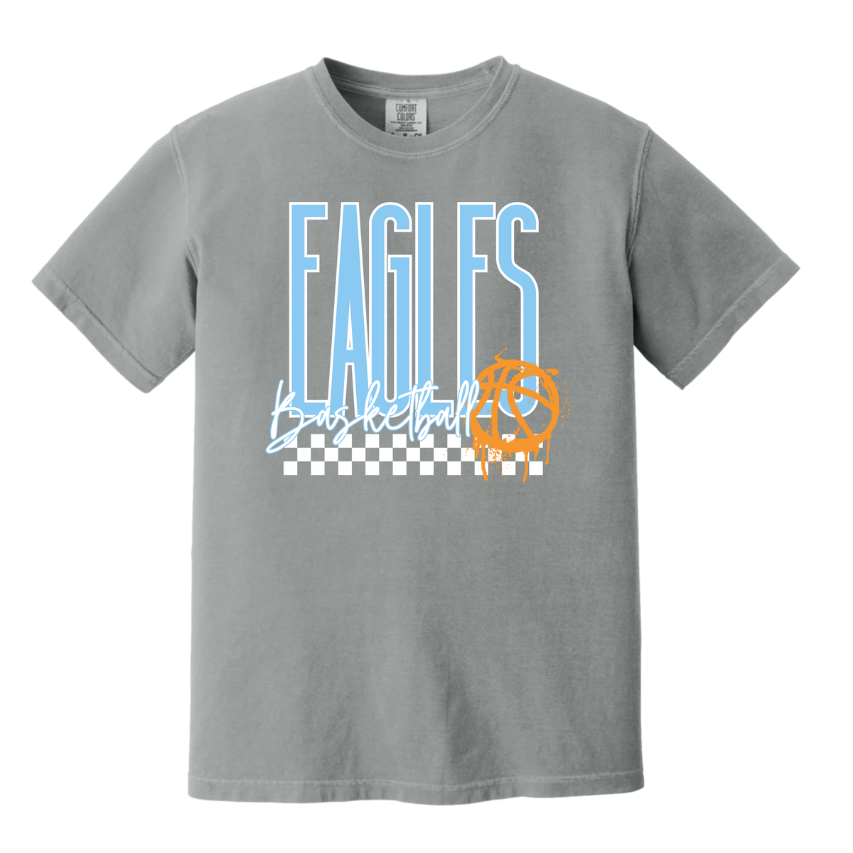 Eagles Basketball Checked Tee