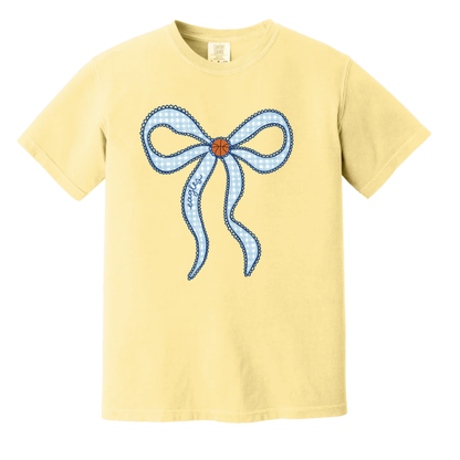 Calera Eagles Basketball Bow Tee