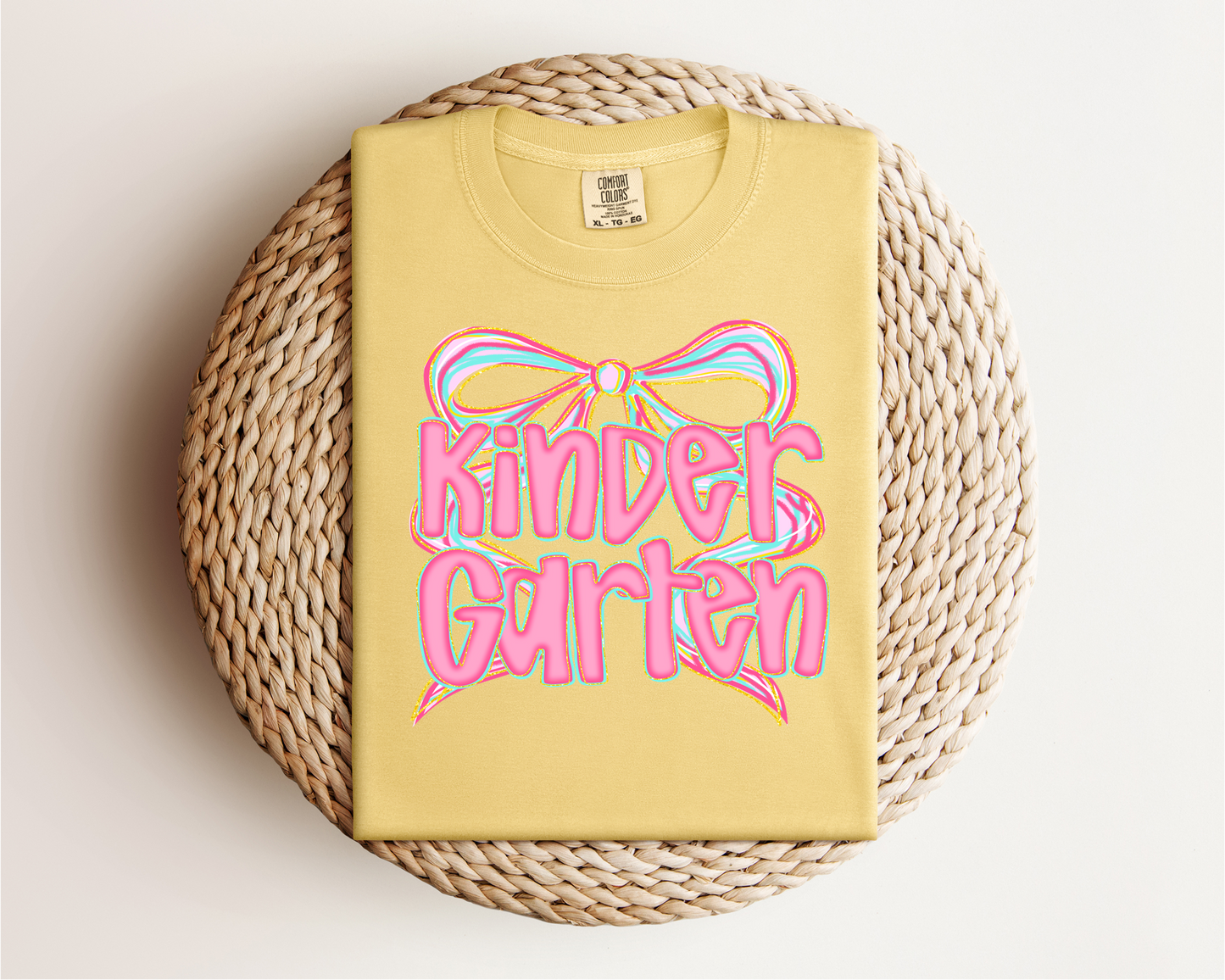 Poppy Pink Bow Grade Level Tee